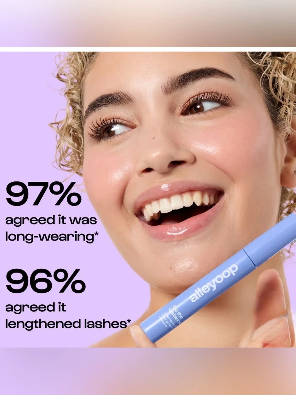 NWT. alleyoop Go the Distance Lengthening & Strengthening Tubing Mascara - Black
